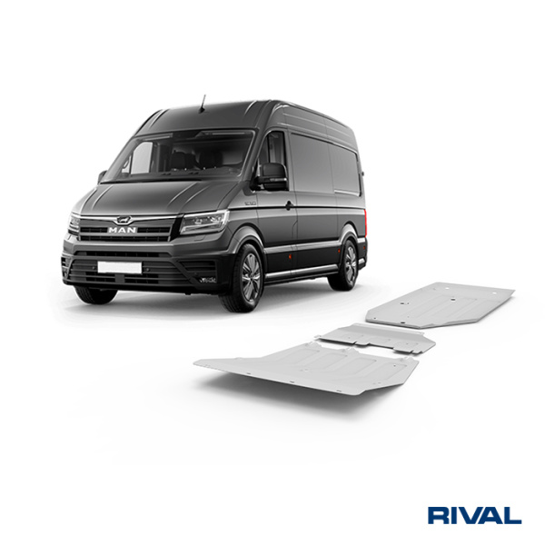 Skid Plates (Sets) Volkswagen Crafter 2016-;  MAN TGE 2017-; 2 l. / diesel